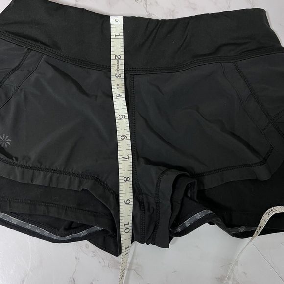 Athleta Women’s XXS Pulse 2 in 1 Black Stretch Running Shorts Athletic Gym - Picture 14 of 16